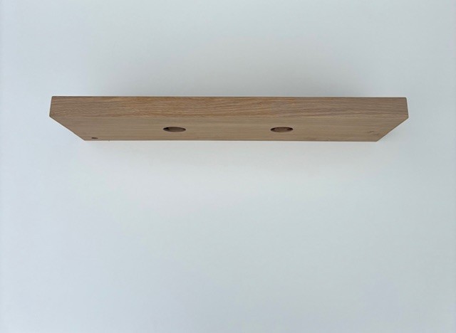 Robuust massief eiken wandplank